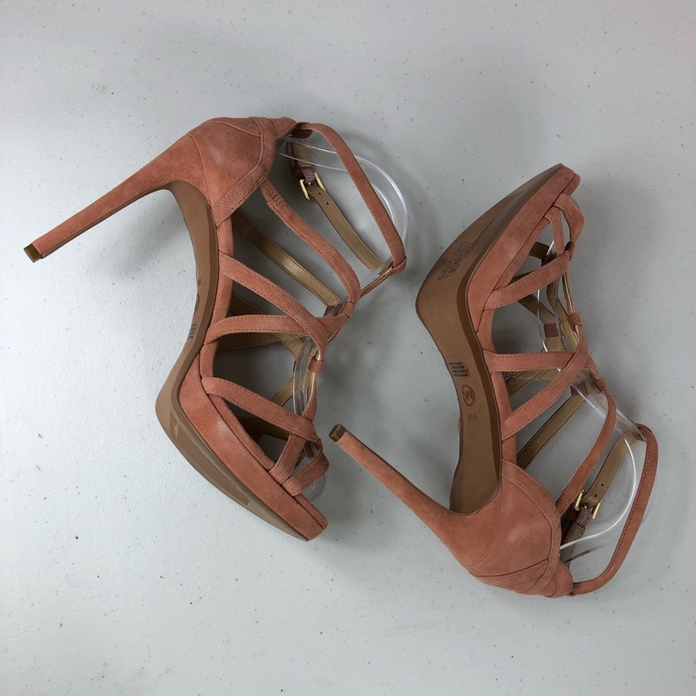 Michael Kors Heeled Crisscross Sandals Size 9.5 M - Picture 5 of 8
